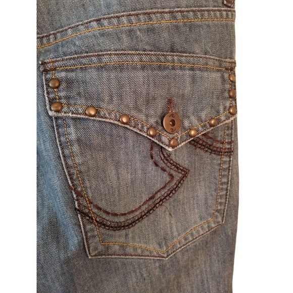 REQUEST‎ Blue Jeans straight Leg Men's Size 36X34 - Picture 6 of 7
